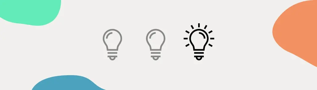 Three bulbs, the first one being fading, the second one a bit more sharp and the third one blinking