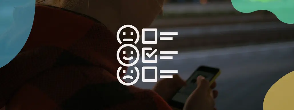 Icons of a happy emote and two sad emotes