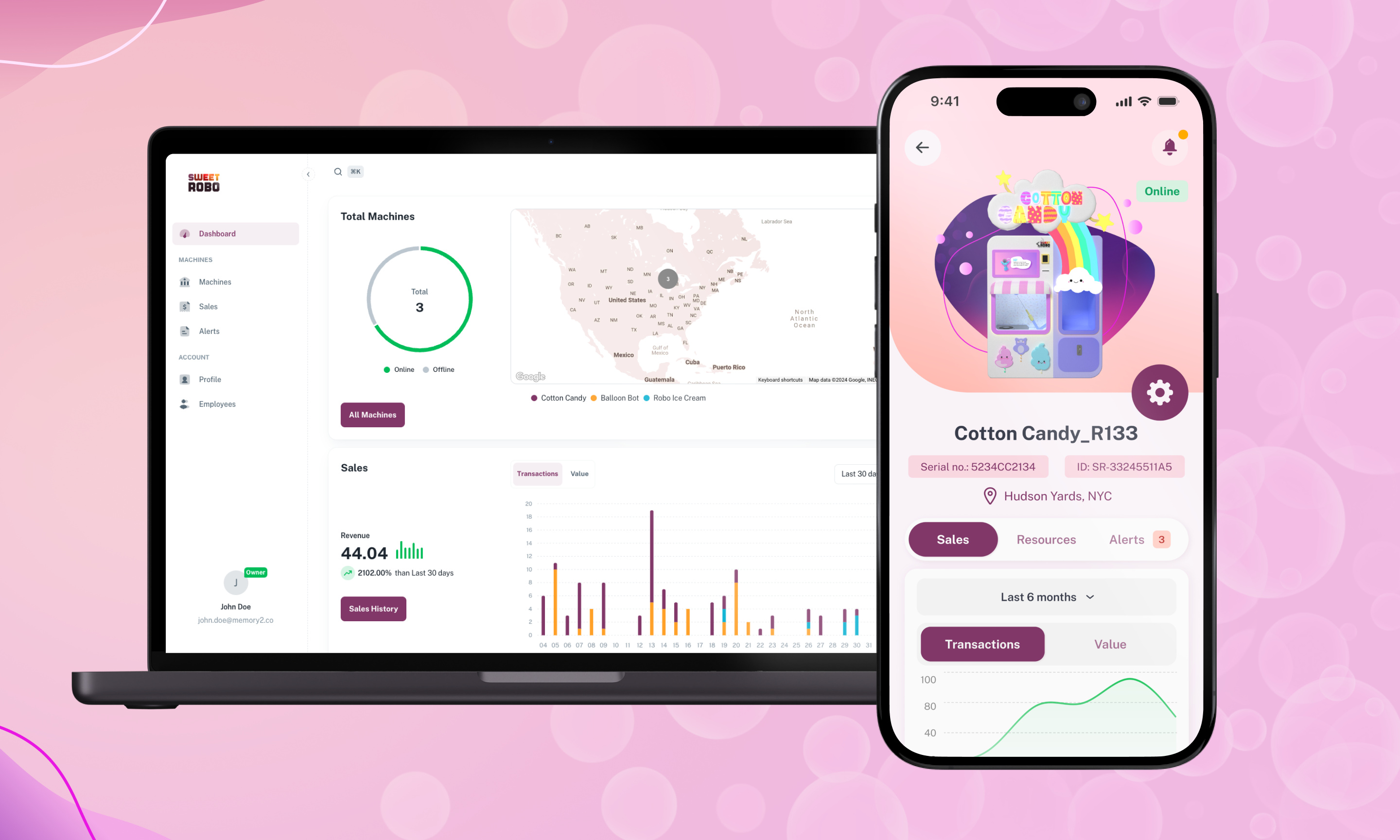 Vending Machines Management Platform