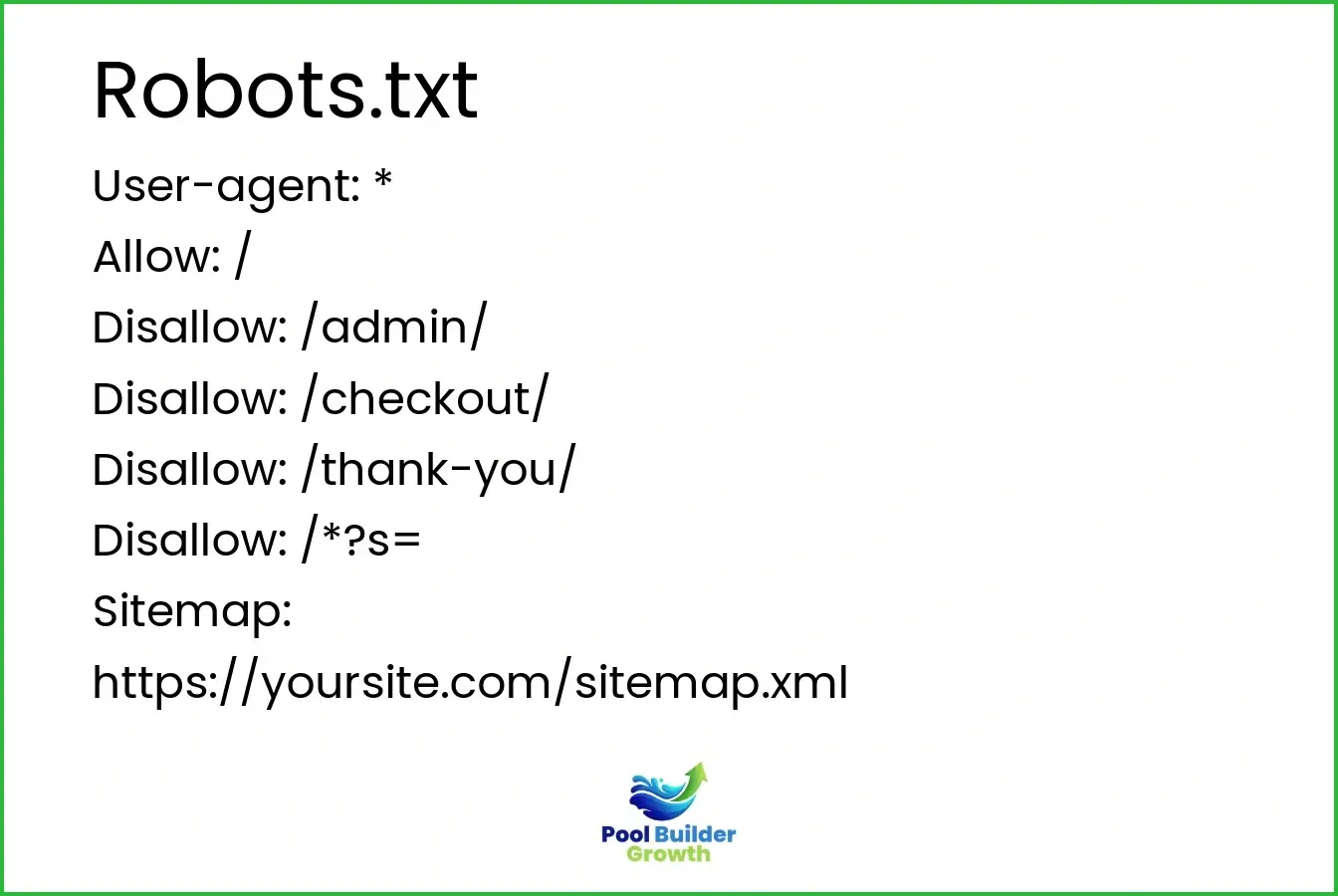 Robots.txt file example.