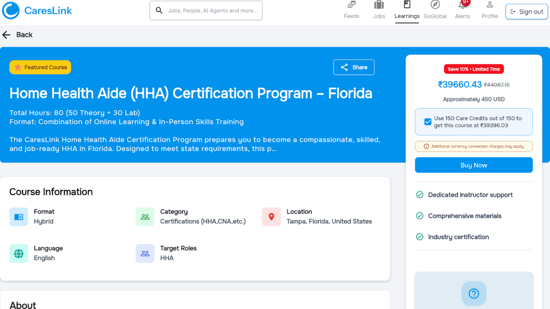 CaresLink HHA certificate program