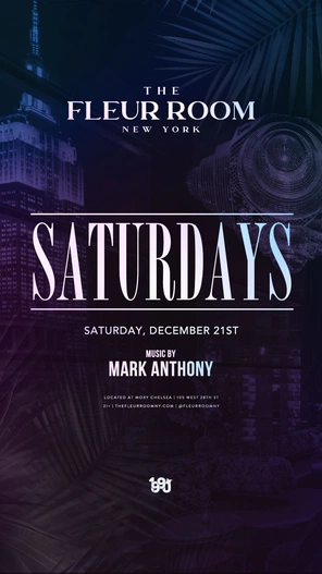 The Fleur Room Saturdays