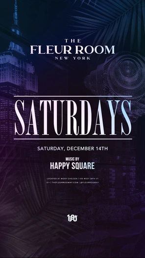 The Fleur Room Saturdays 