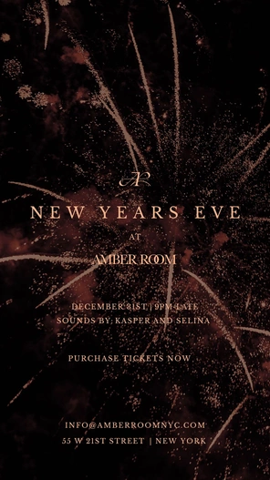 THE AMBER ROOM - NYE 2026