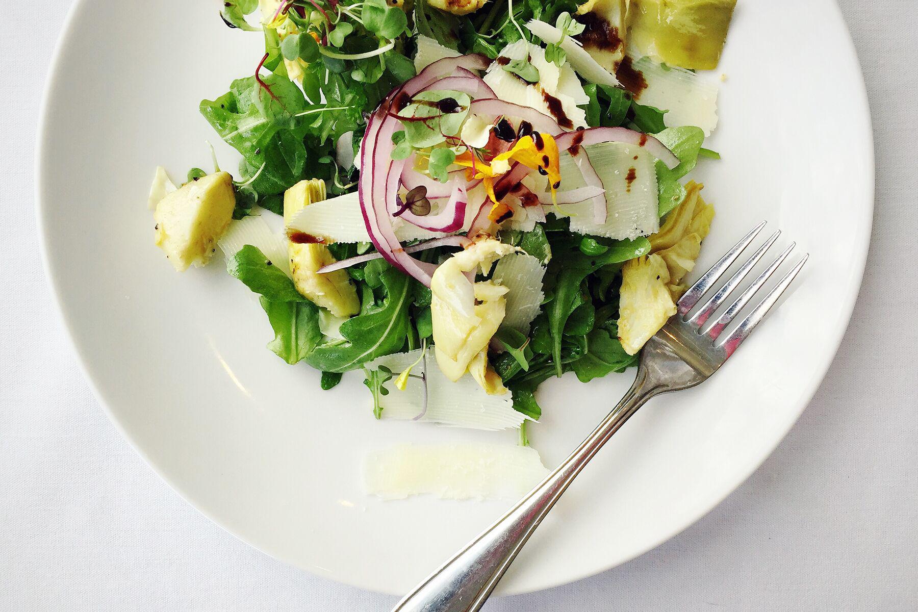 A plate of Artichoke and Citrus Salad