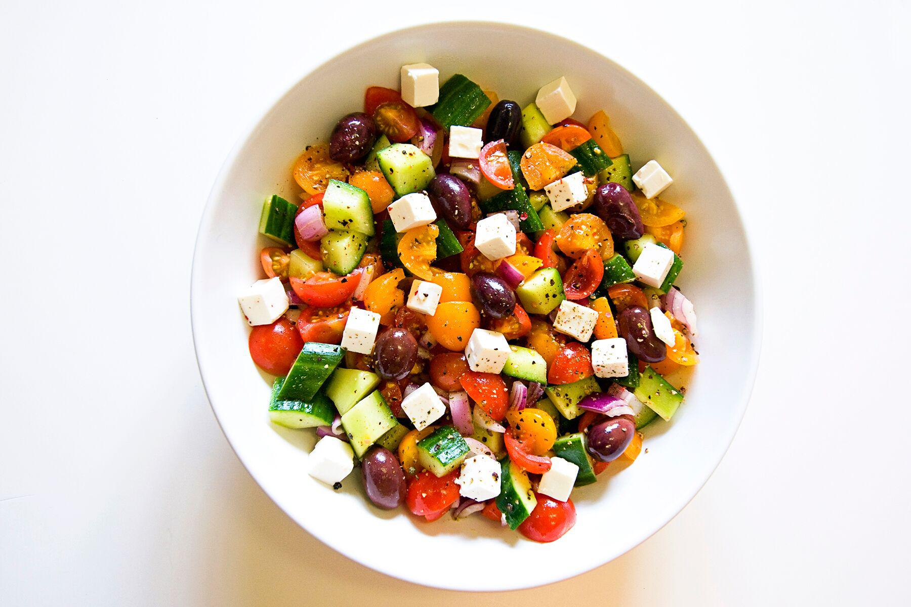 Refreshing Cucumber Greek Salad