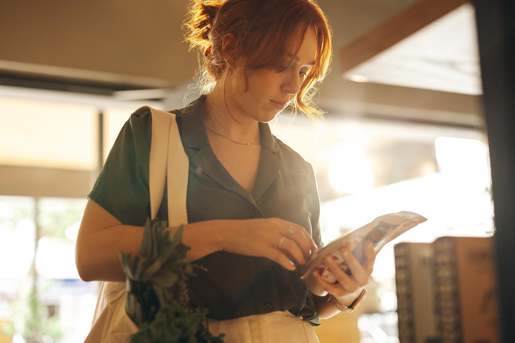a woman shopping
