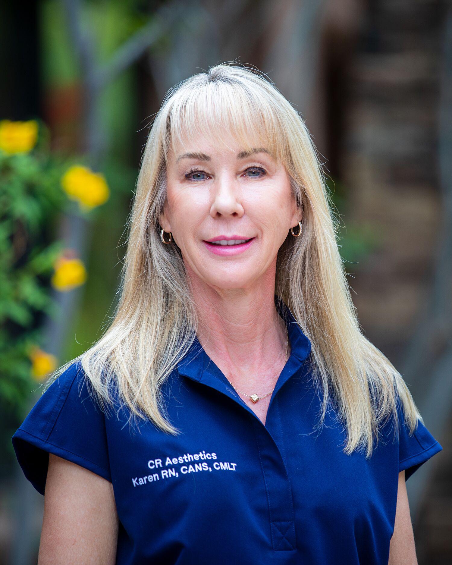 Headshot of Karen Reay, RN, CANS, CMLT, Certified Aesthetic Nurse Specialist at Canyon Ranch Tucson.