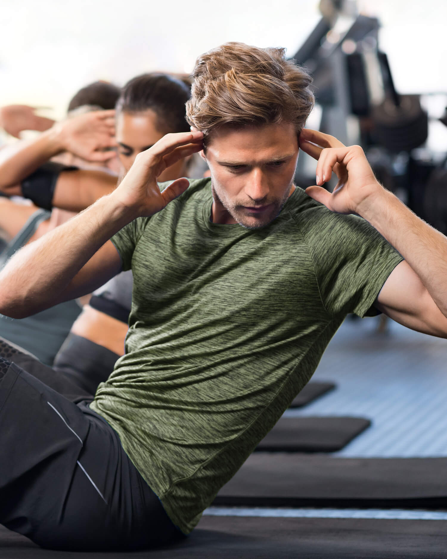 A group fitness class