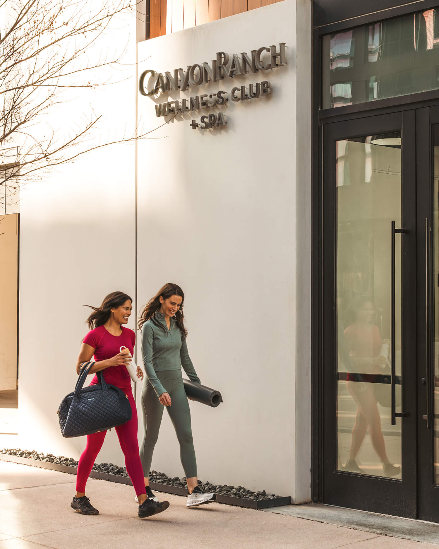 Women walking into Canyon Ranch Fort Worth