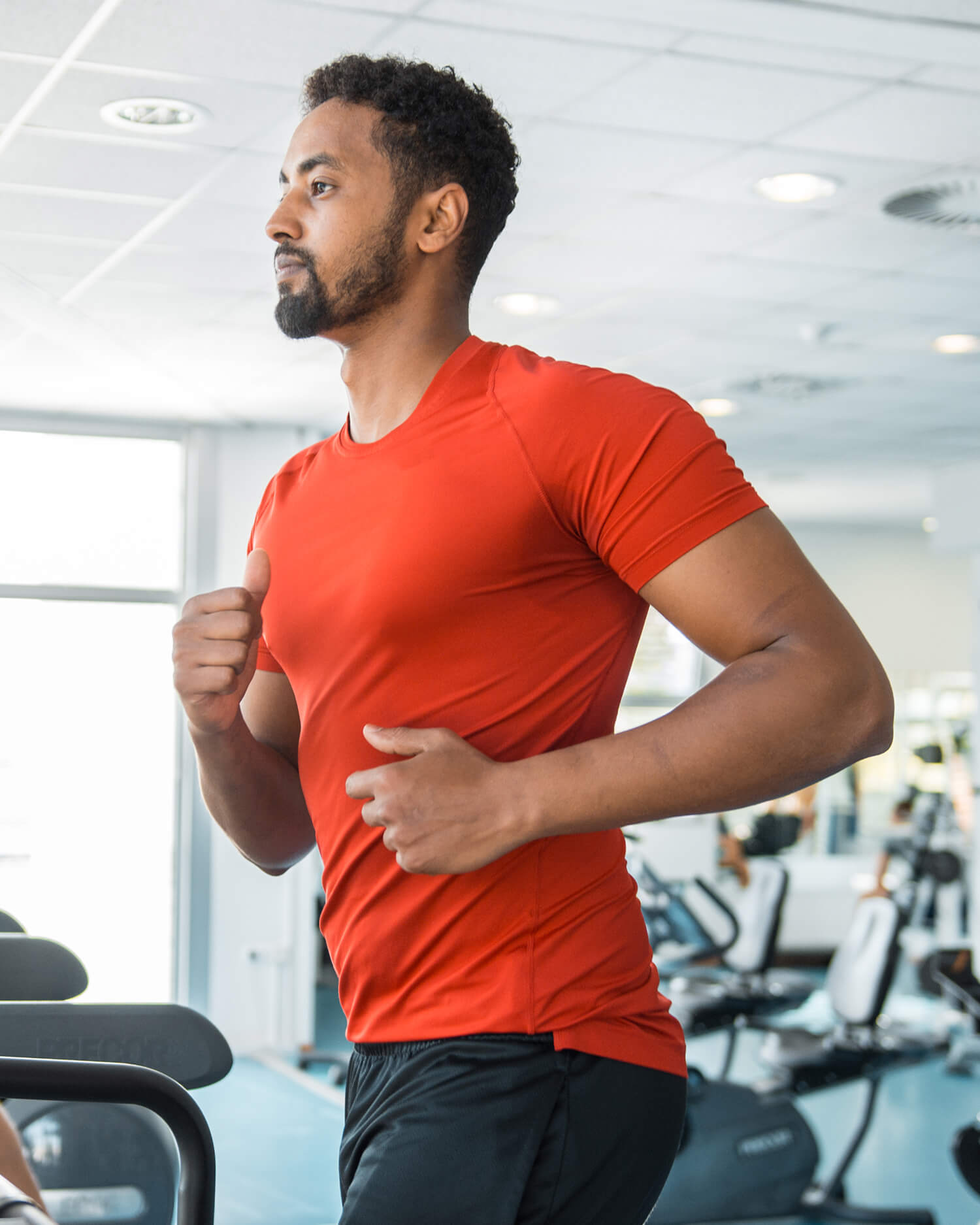 A man on a treadmill