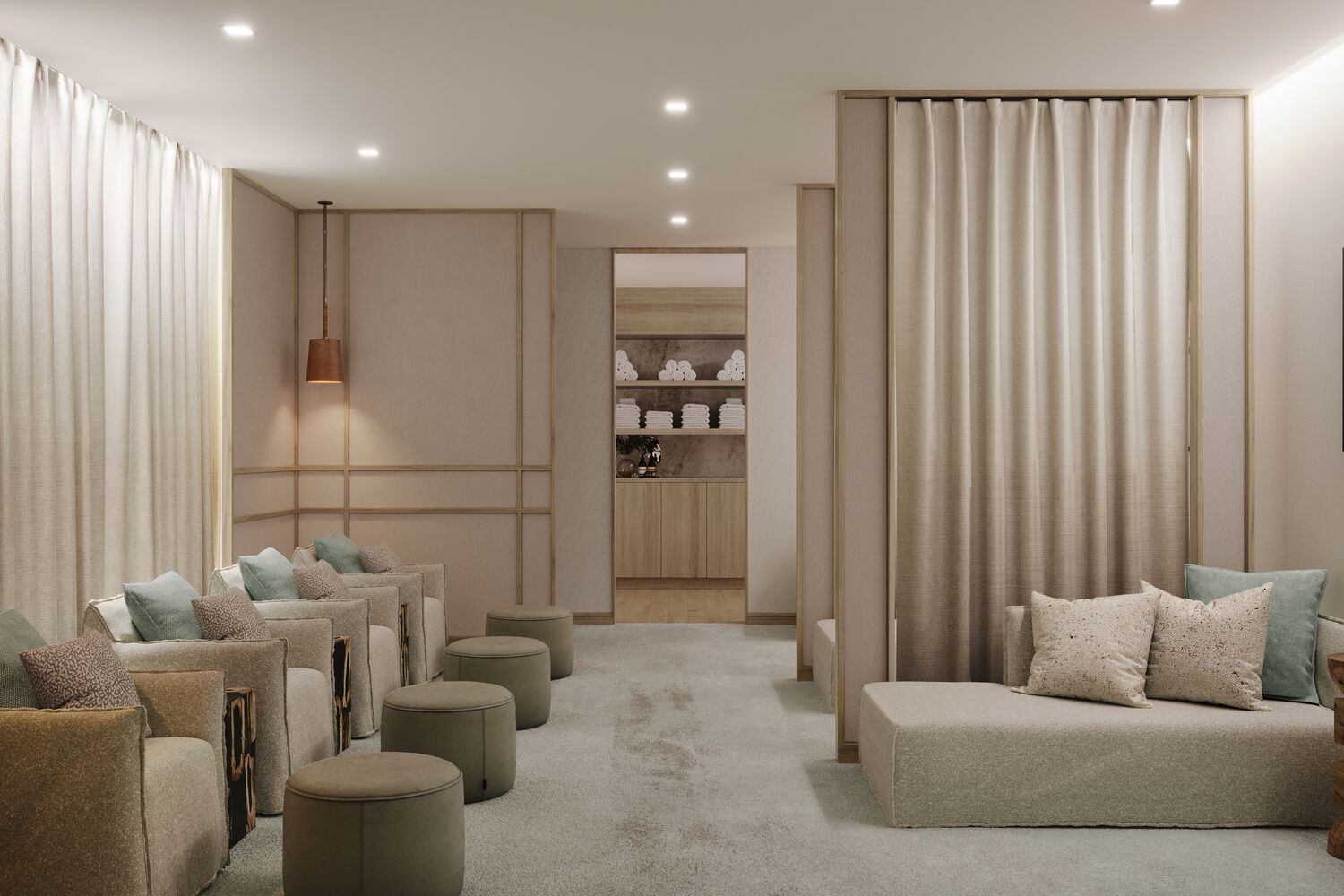 The Canyon Ranch locker room