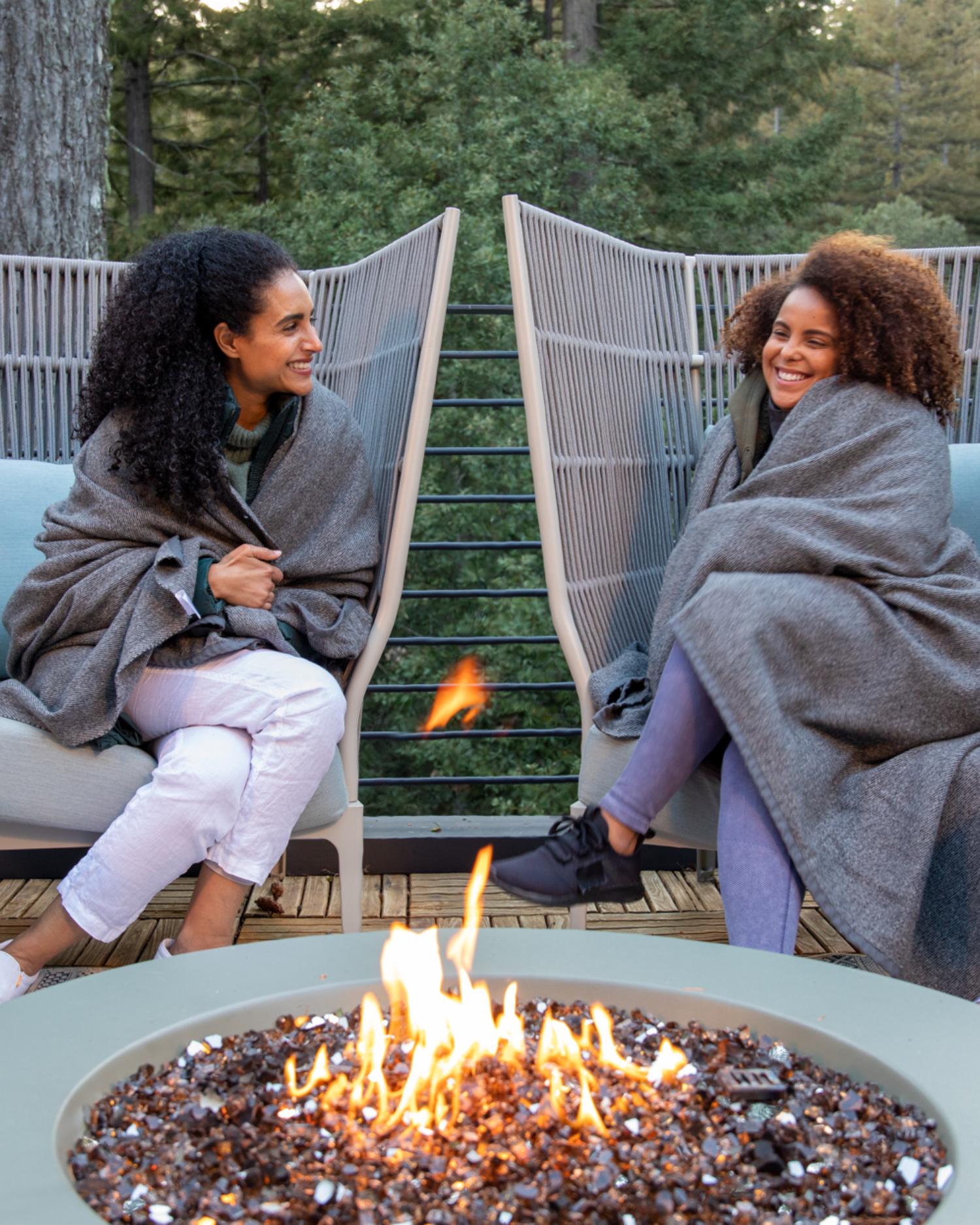Women on the redwood deck at Canyon Ranch Health spa resort