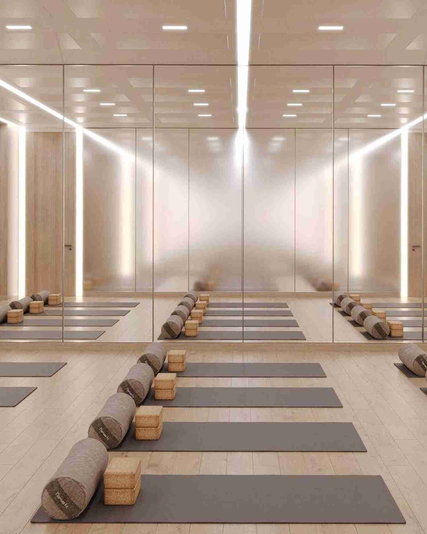The yoga studio at Canyon Ranch Fort Worth
