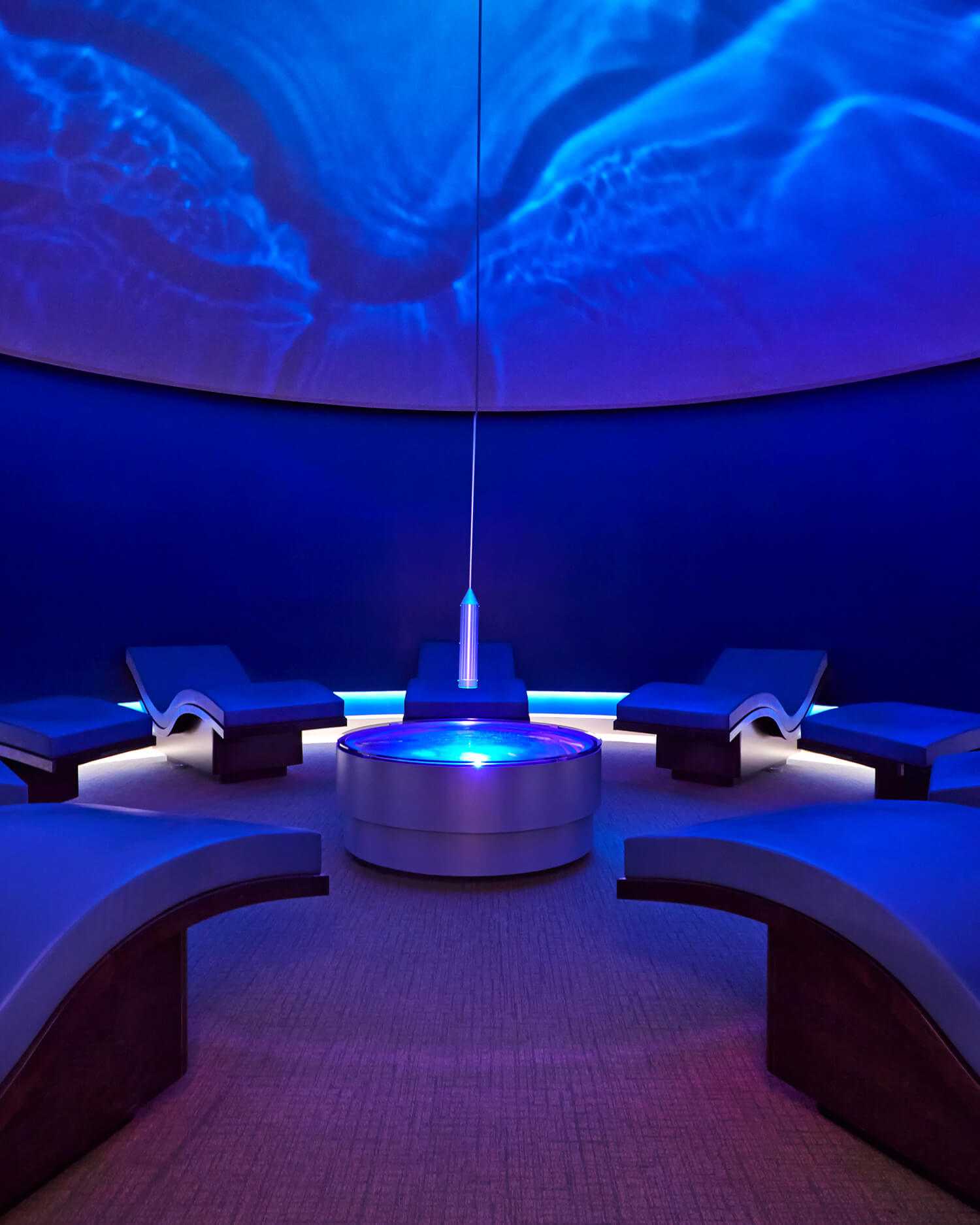 The aquavana room at Canyon Ranch Las Vegas