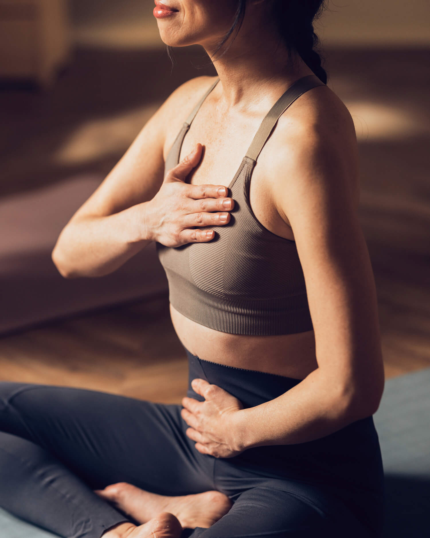 A group meditation class