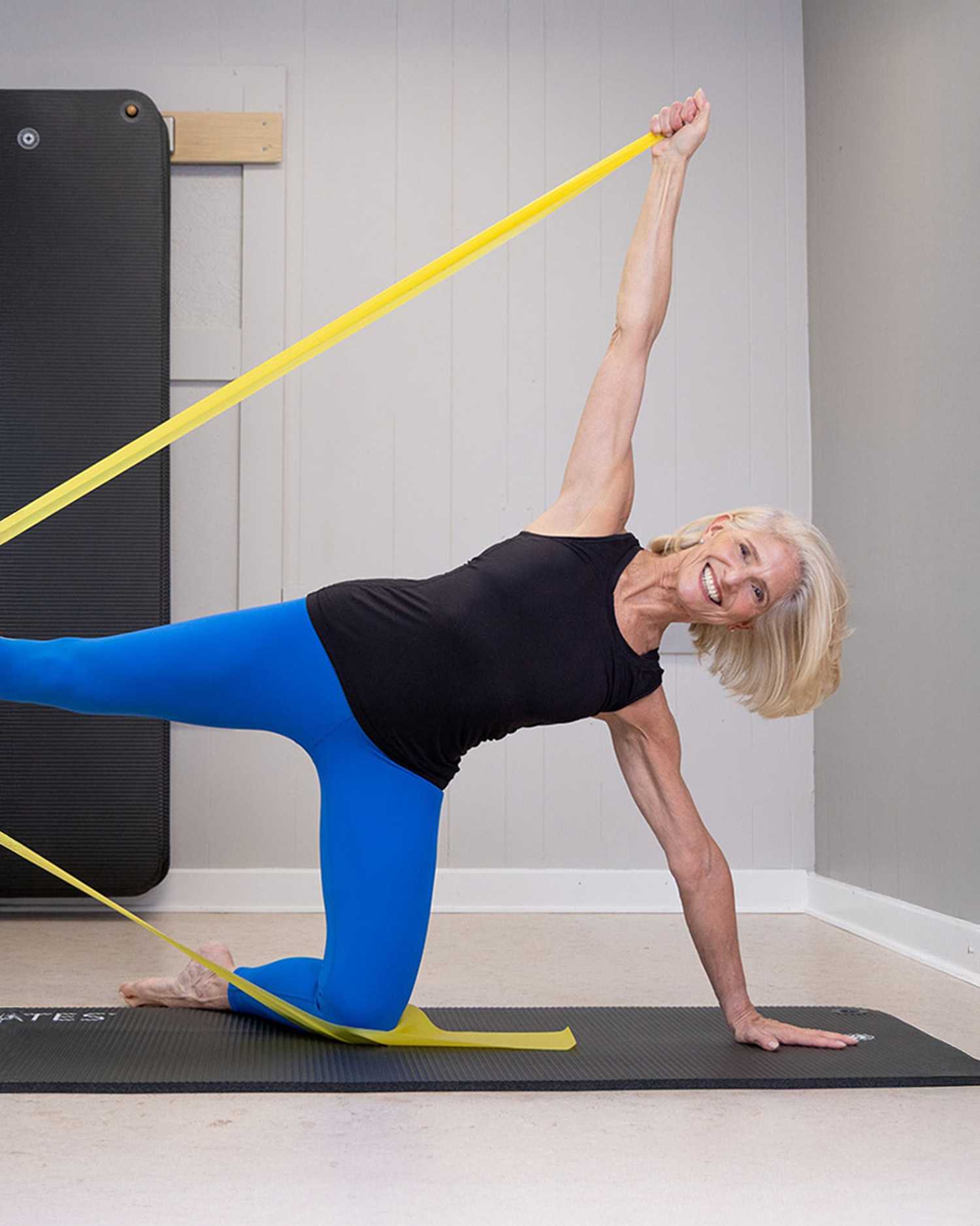 PJ Oclair doing pilates