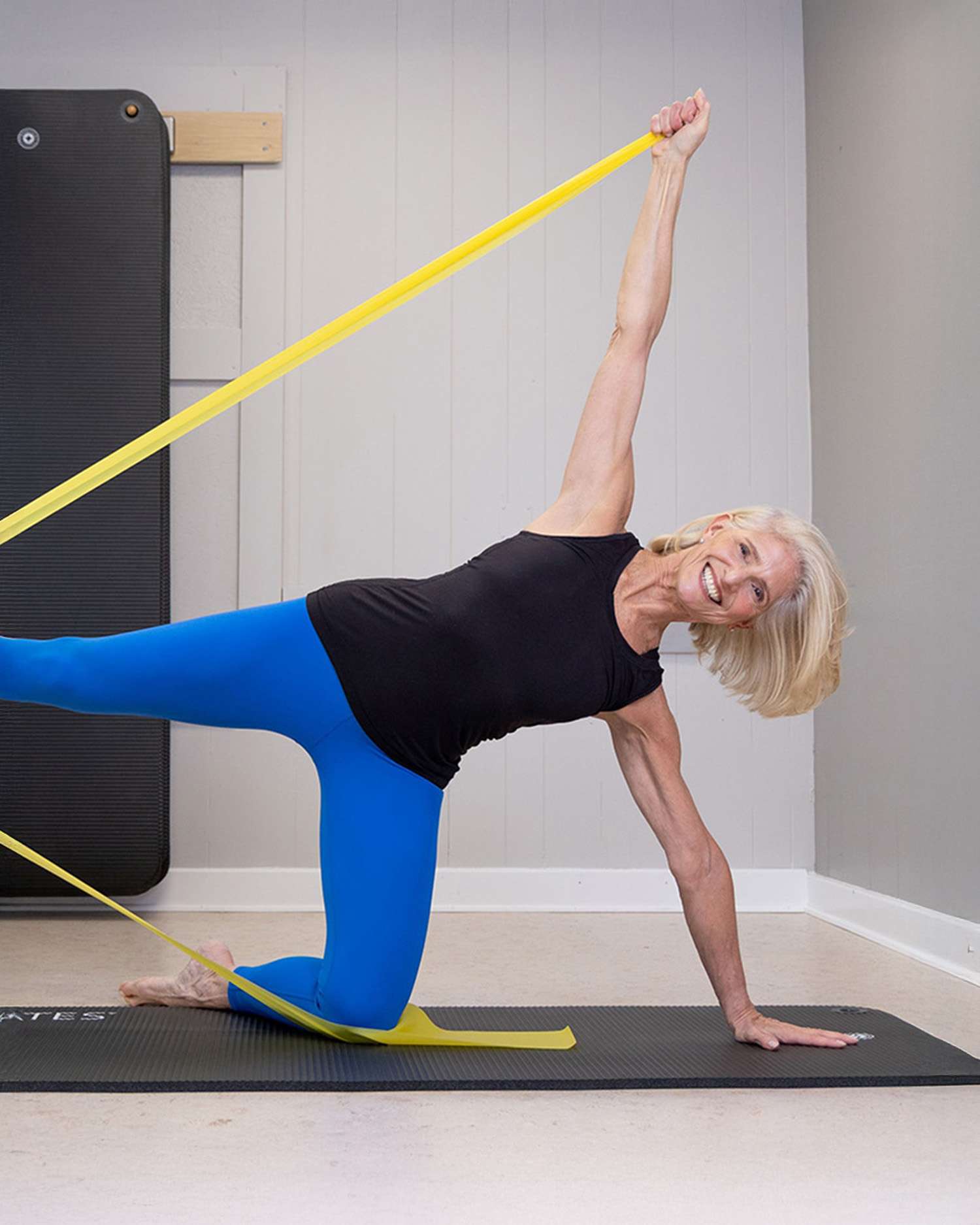 PJ Oclair doing pilates