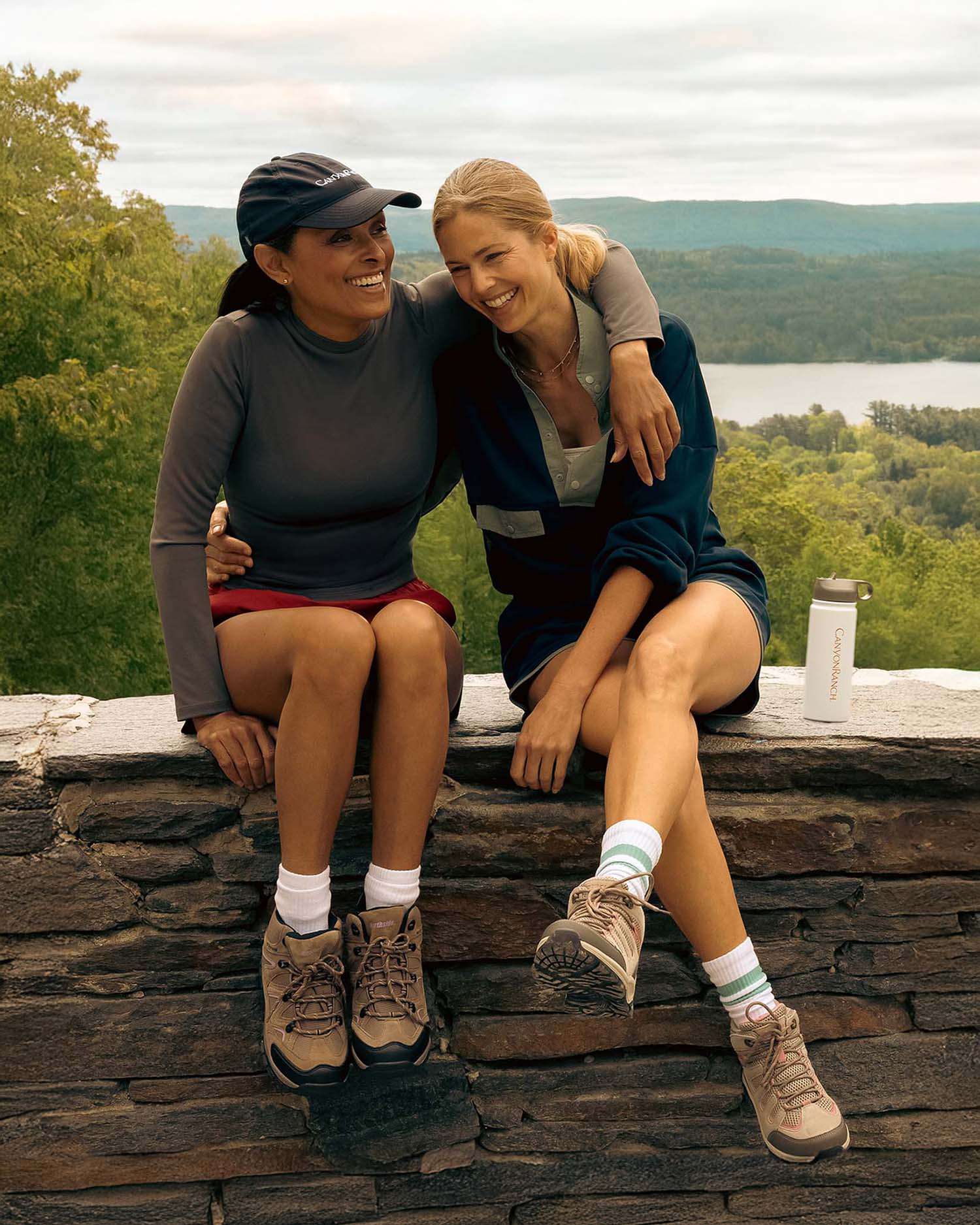 two women on a hike at Canyon Ranch Lenox